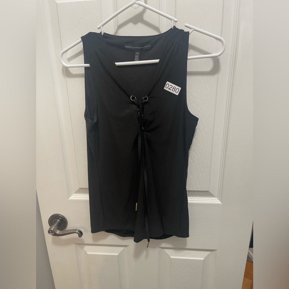 COPY - White House black market XX small black sleeveless top